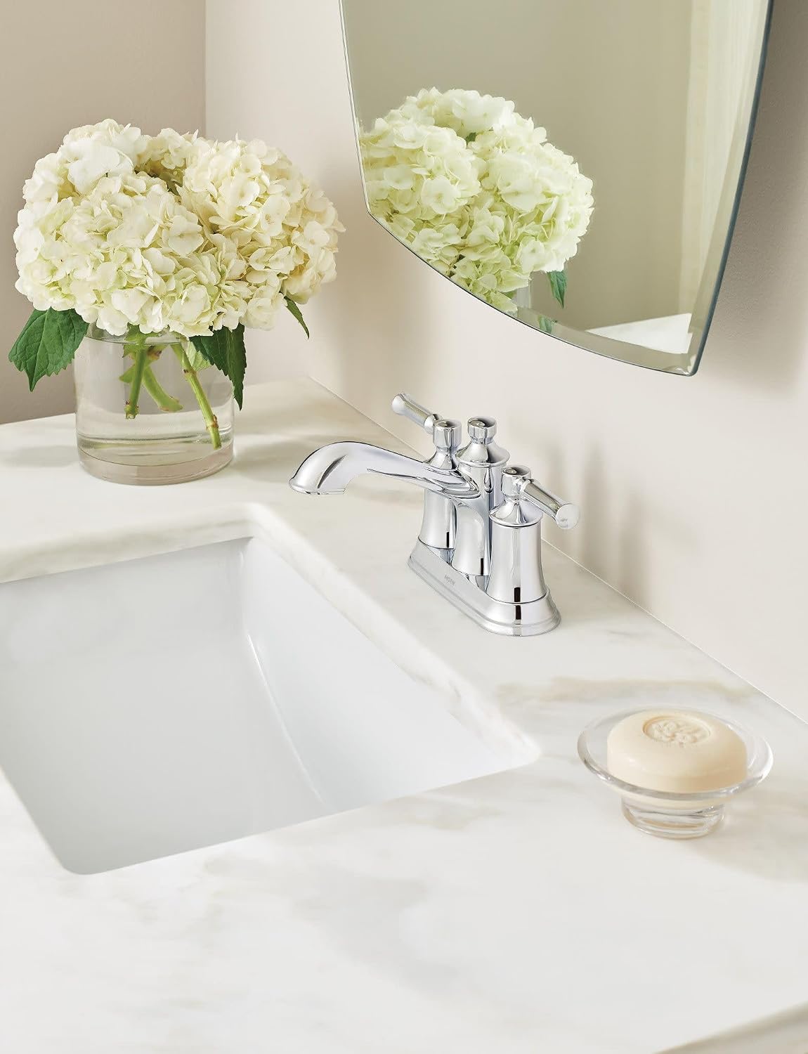 Moen 6802 Chrome Two-Handle Bathroom Faucet