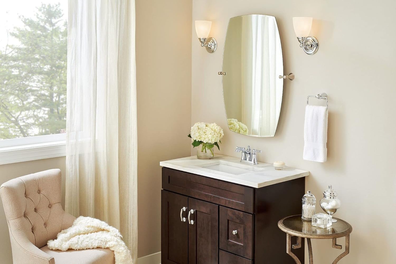 Moen 6802 Chrome Two-Handle Bathroom Faucet