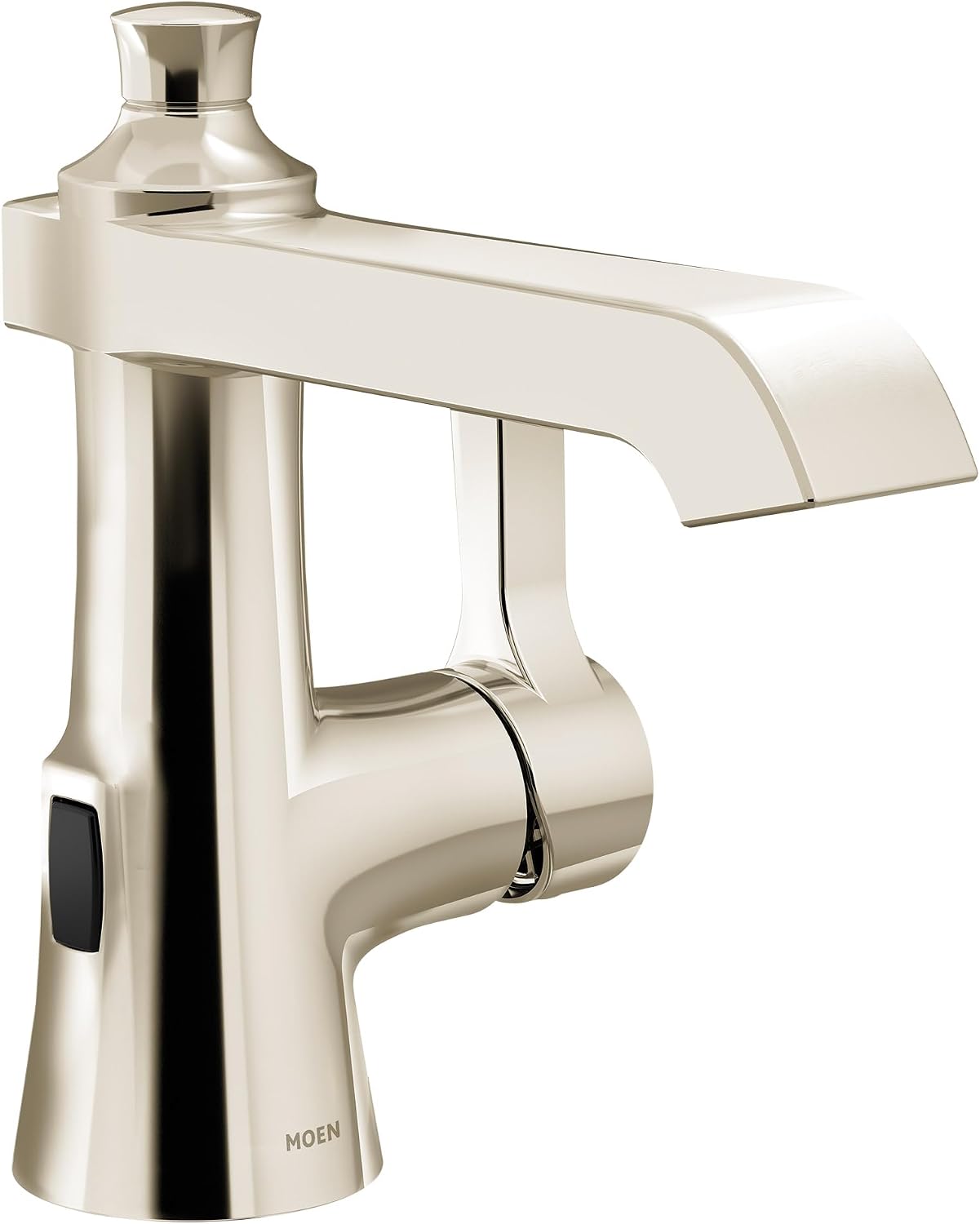 Moen Flara Polished Nickel Motionsense Wave Touchless Single Handle Bathroom Sink Faucet, S6981EWNL