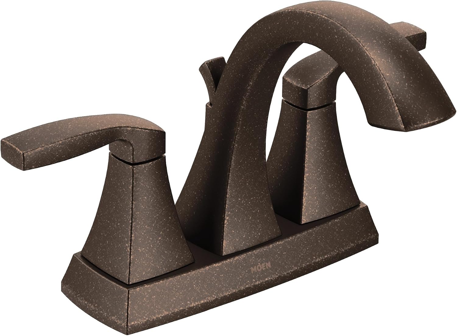 Moen 6901ORB Voss Two-Handle High-Arc Centerset Bathroom Faucet with Drain Assembly, Oil-Rubbed Bronze Oil Rubbed Bronze