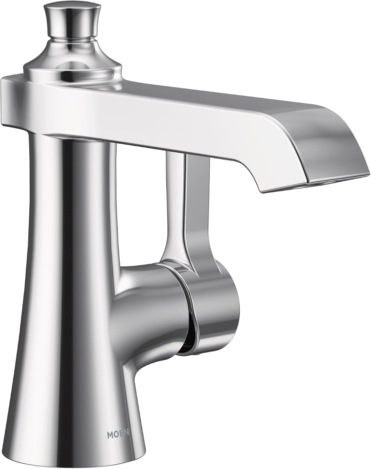 Moen S6981 Flara One-Handle Single Hole Bathroom Faucet with Drain Assembly, Chrome