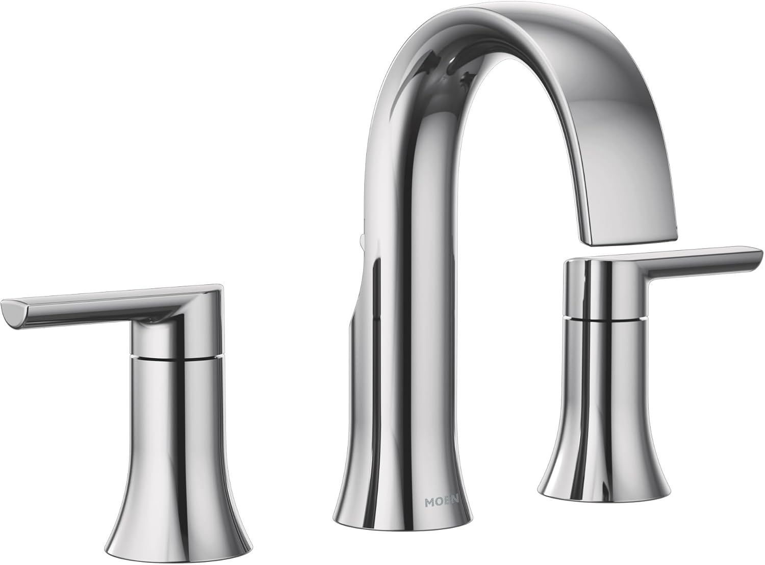 Moen Doux Chrome Two-Handle 8-Inch Widespread Lever Handle Bathroom Faucet Trim Kit, Valve Required, TS6925