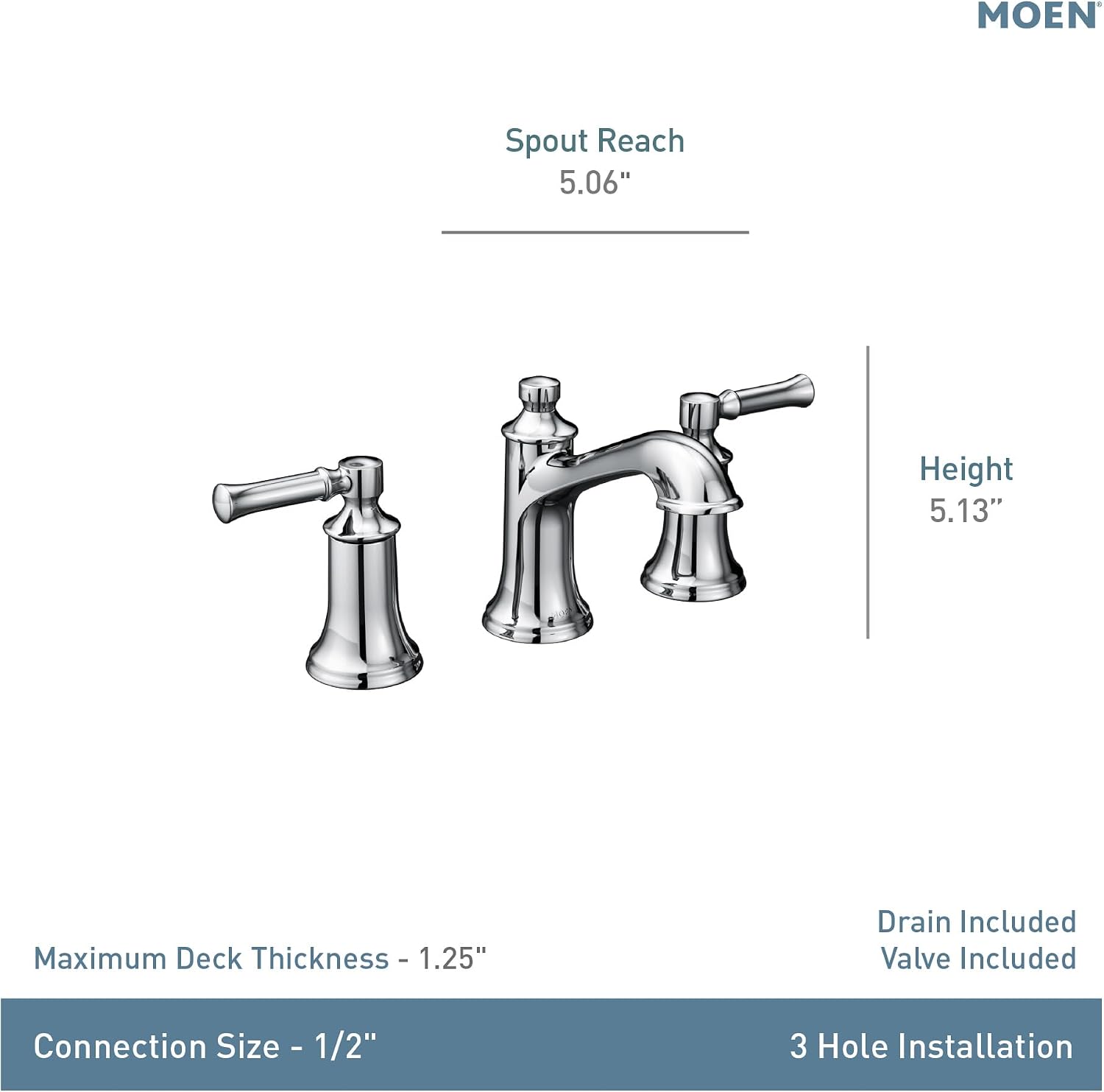 Dartmoor Brushed Nickel Two-Handle Bathroom Faucet
