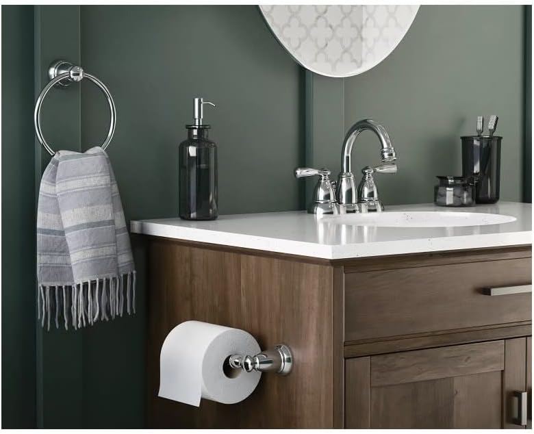 Moen WS84913 Two-Handle High Arc Bathroom Faucet, Chrome