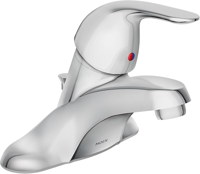 Moen WS84503 One-Handle Low Arc Bathroom Faucet, Chrome