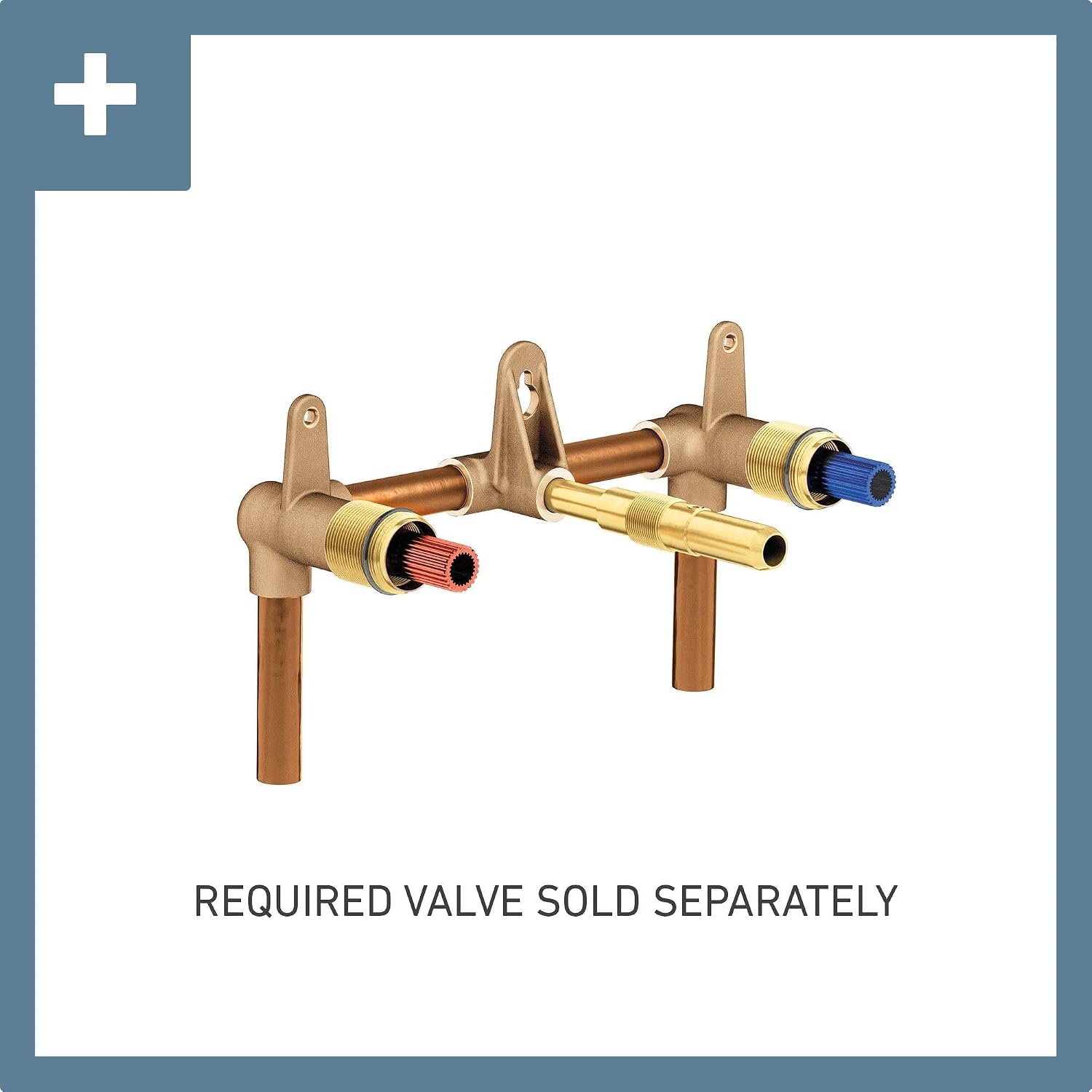 Moen Voss Wall Mount Bathroom Faucet Trim, Valve Required, Brushed Gold, T6906BG