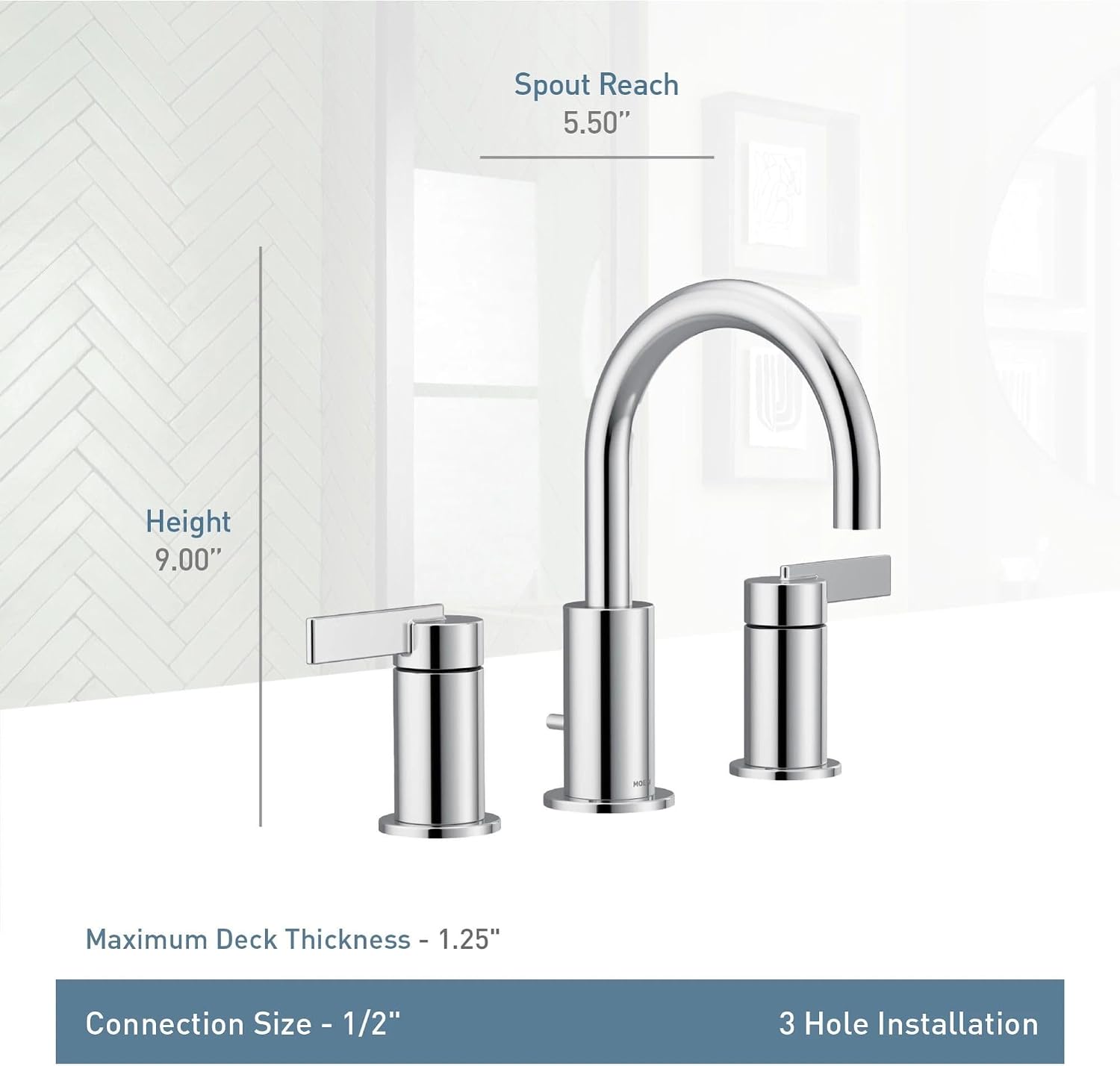Moen Cia Widespread Bathroom Faucet Trim Kit, T6222BG Brushed Gold