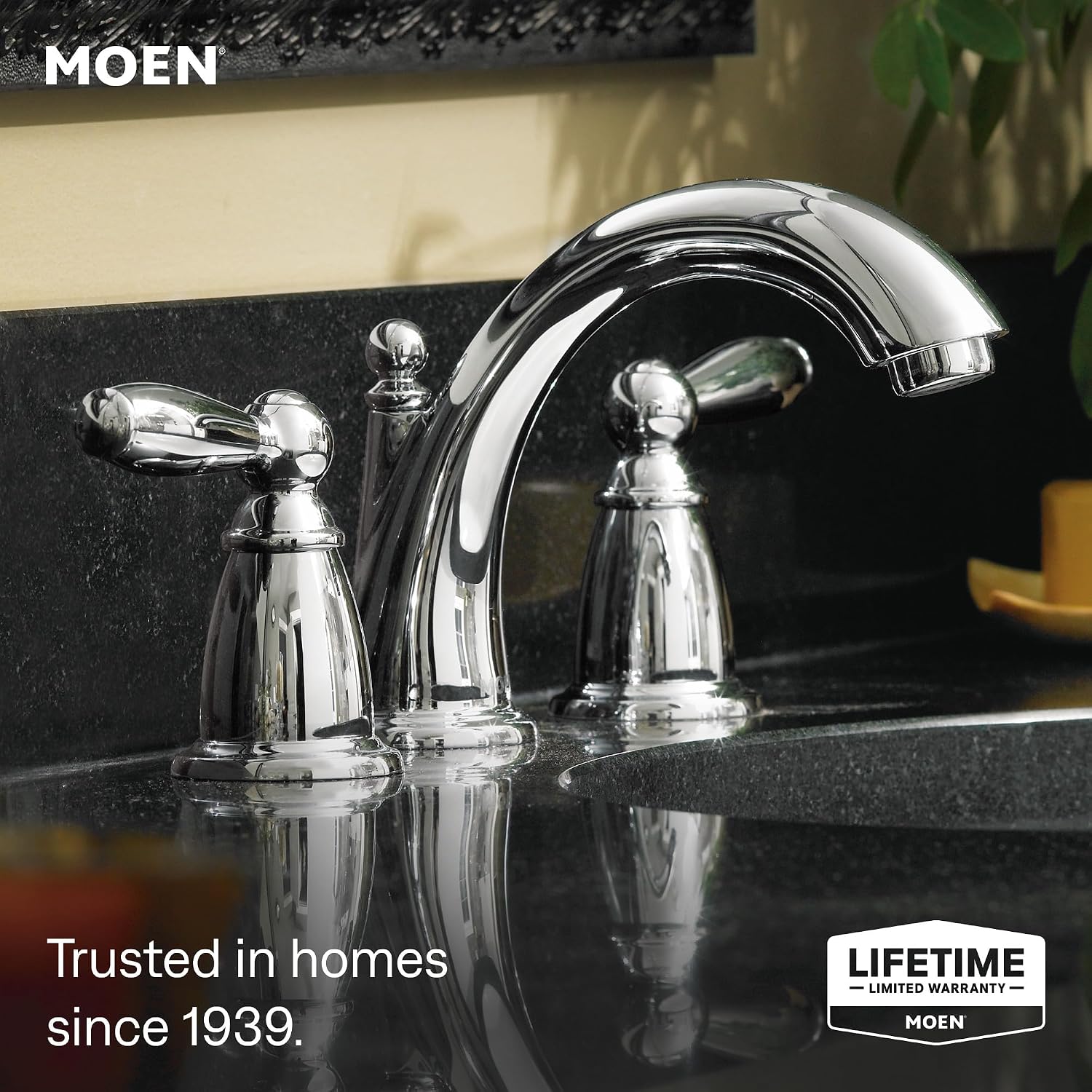 Moen Brantford Widespread Bathroom Faucet, Chrome, TV6620