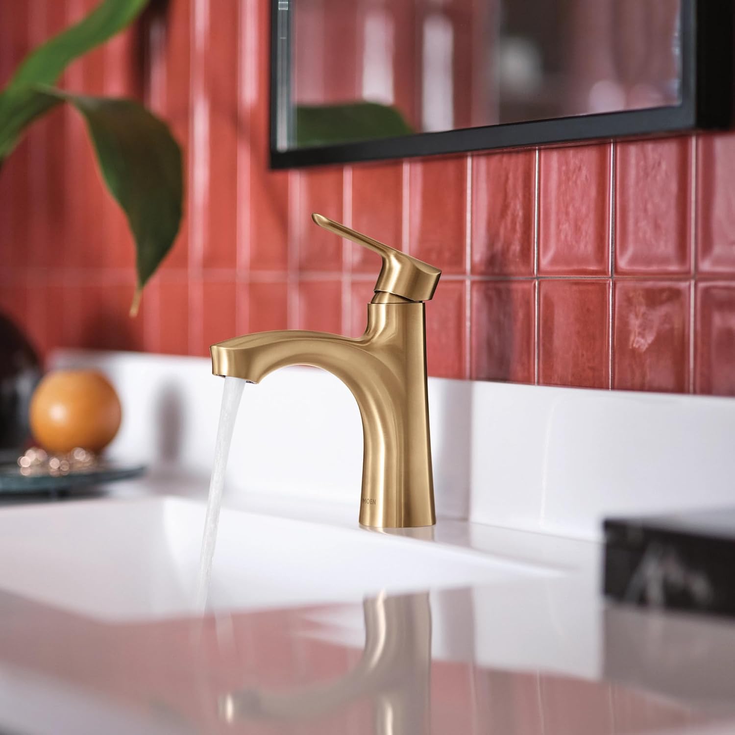 Moen Findlay Single Handle Bathroom Faucet, Bronzed Gold, 84516BZG