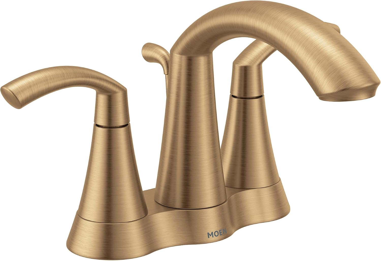 Moen Glyde Centerset Bathroom Faucet, Bronzed Gold, 6172BZG