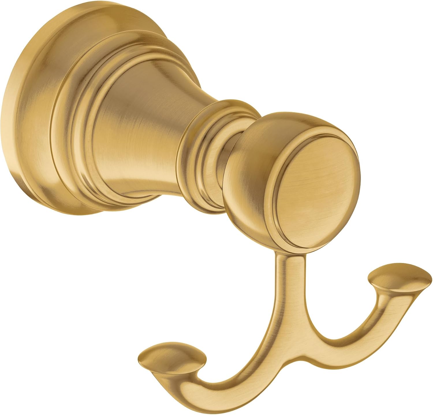 Moen YB8403BG Weymouth Double Robe Hook, Brushed Gold