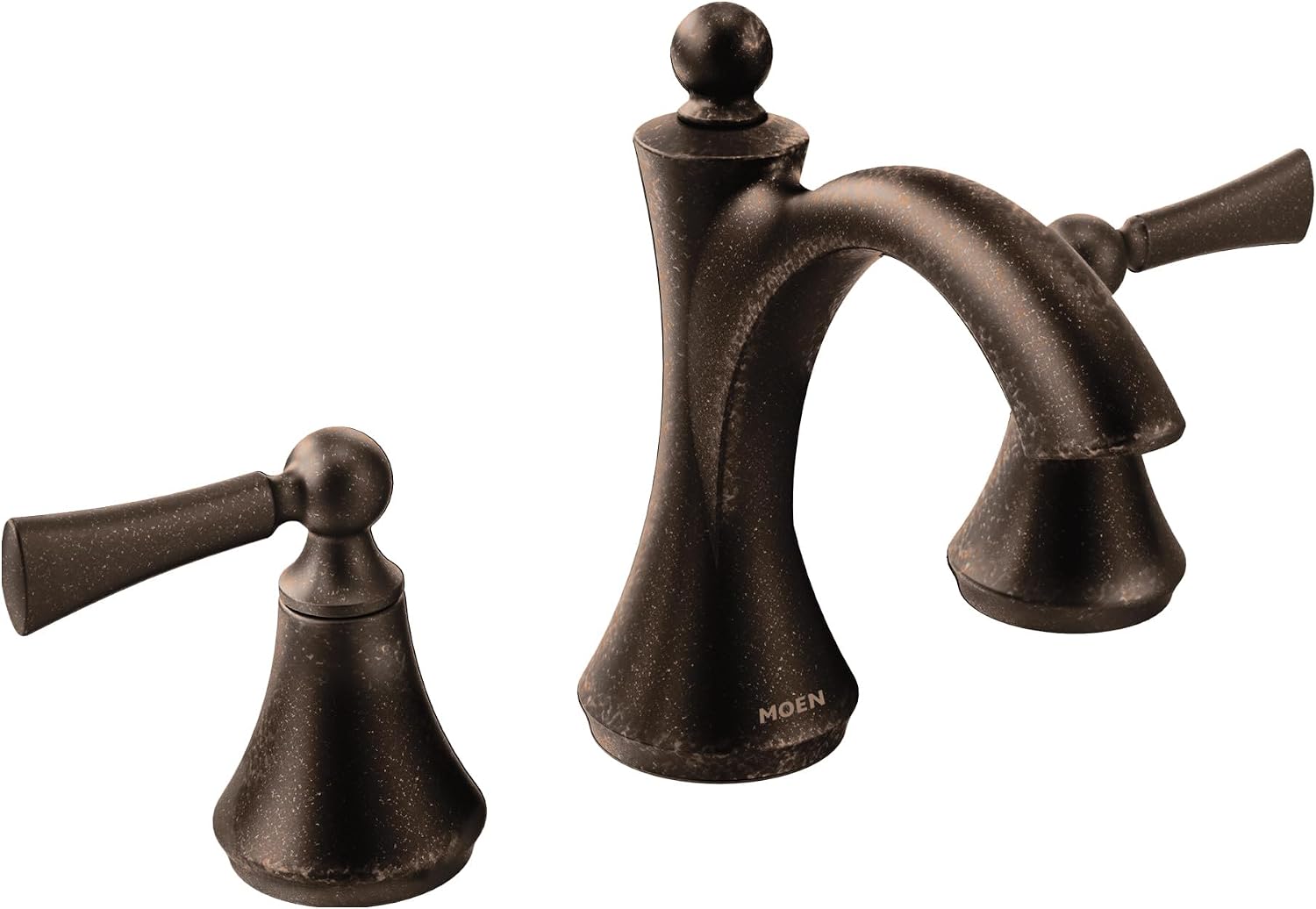 Moen T4520ORB Wynford Two-Handle Widespread High-Arc Bathroom Faucet without Valve, Oil-Rubbed Bronze