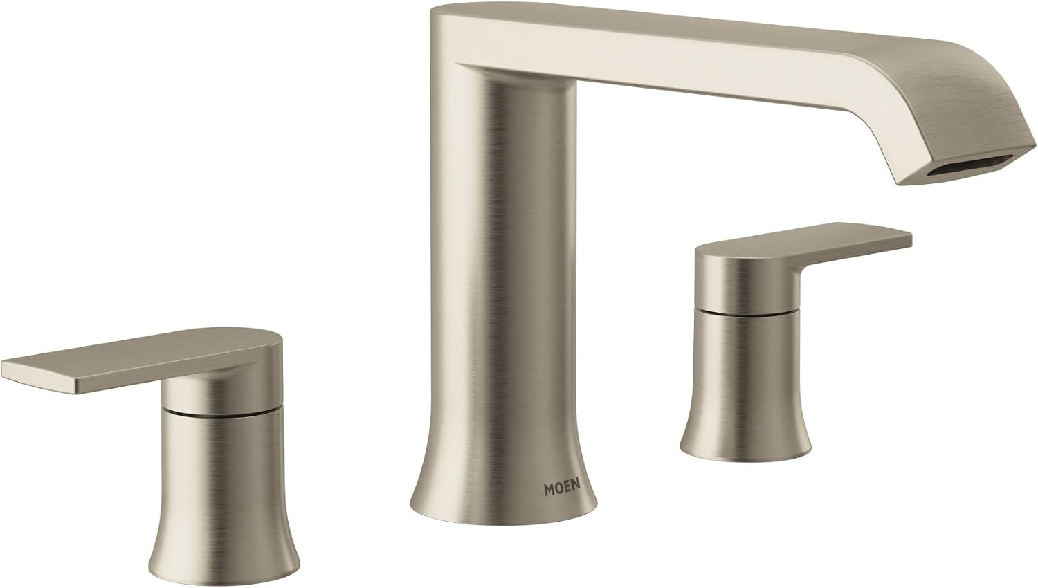 Moen Genta LX Roman Tub Faucet, Valve Required, Brushed Nickel, T908BN