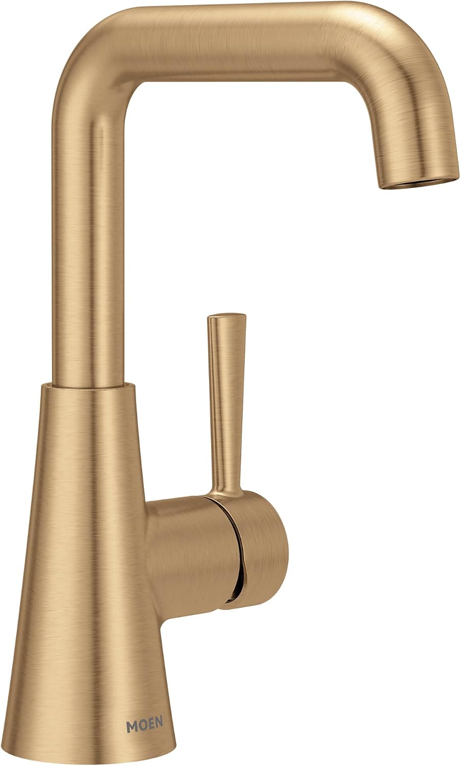 Moen Ronan Single Hole Bathroom Faucet, Bronzed Gold