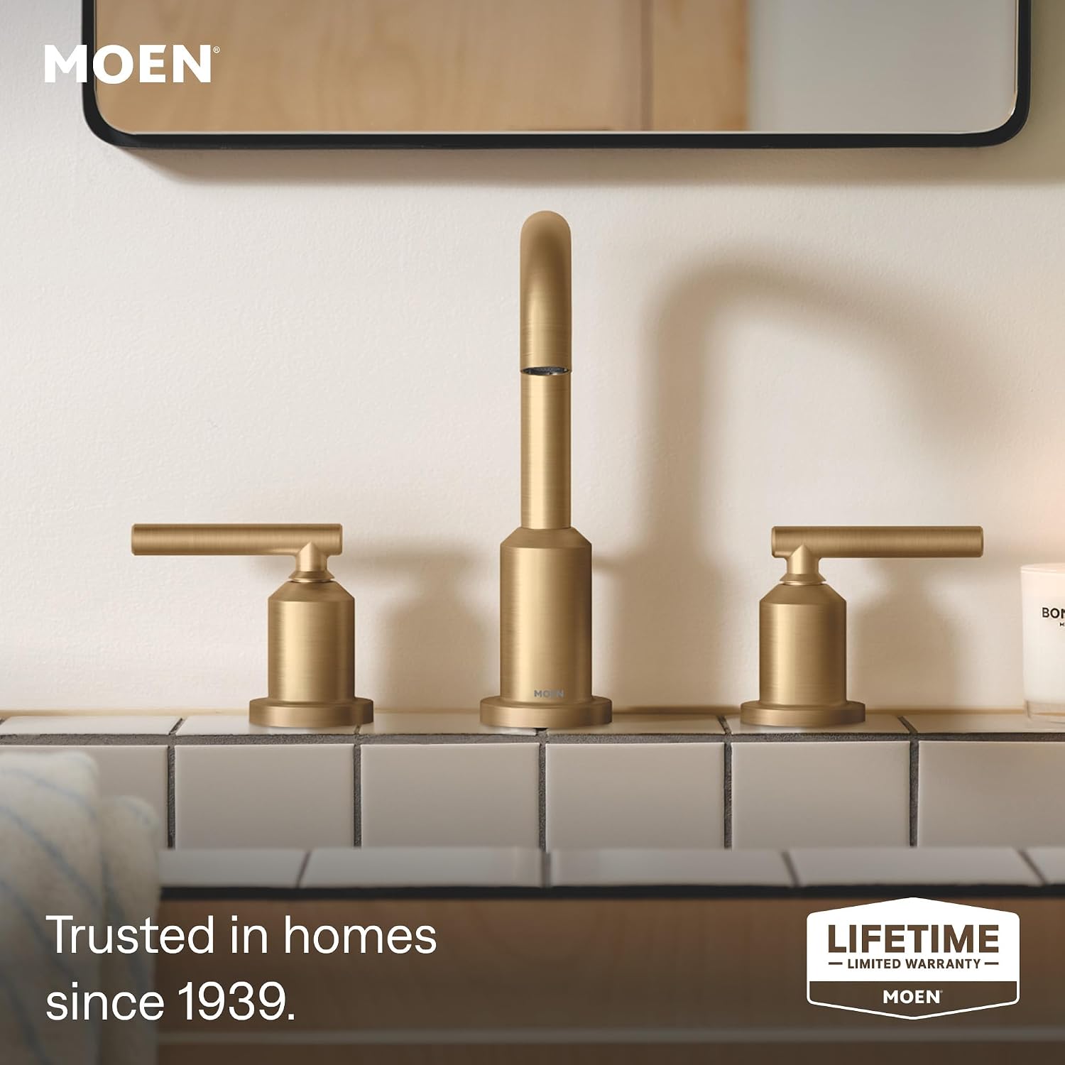 Moen Gibson Widespread Bathroom Faucet, Bronzed Gold, TV6142BZG