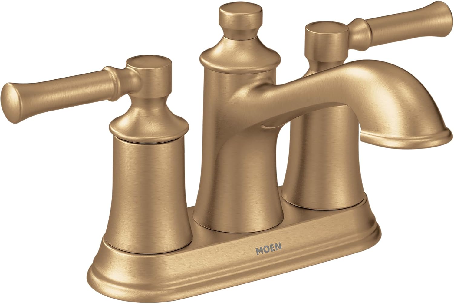 Moen Dartmoor Centerset Bathroom Faucet, Bronzed Gold, 6802BZG
