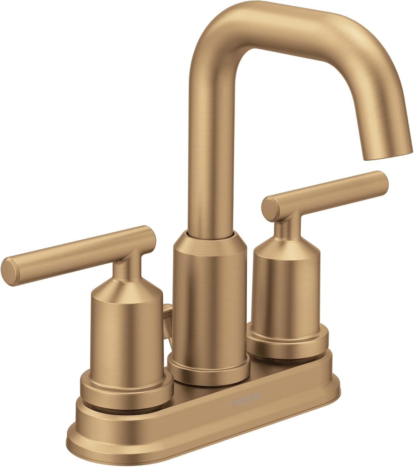 Moen Gibson Centerset Bathroom Faucet, Bronzed Gold, 6150BZG
