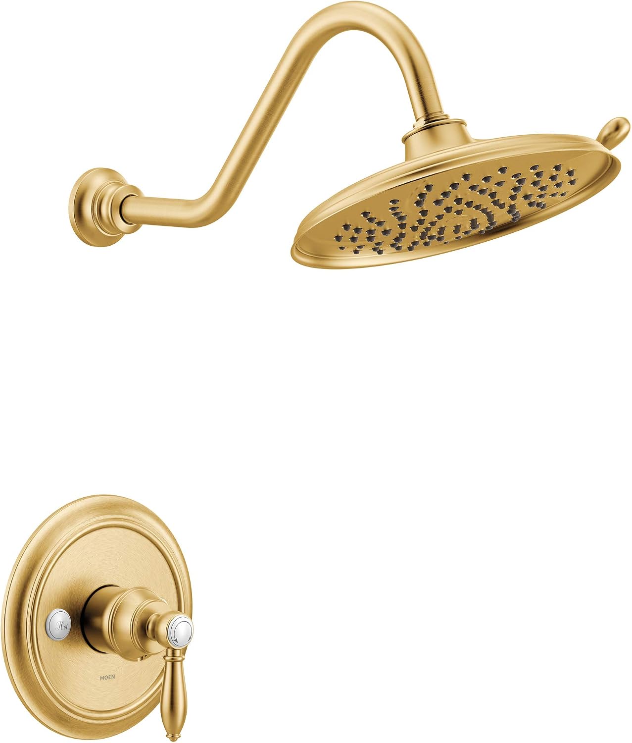Moen UTS33102EPBG Weymouth M-CORE 3-Series 1-Handle Eco-Performance Shower Trim Kit, Valve Required, Brushed Gold