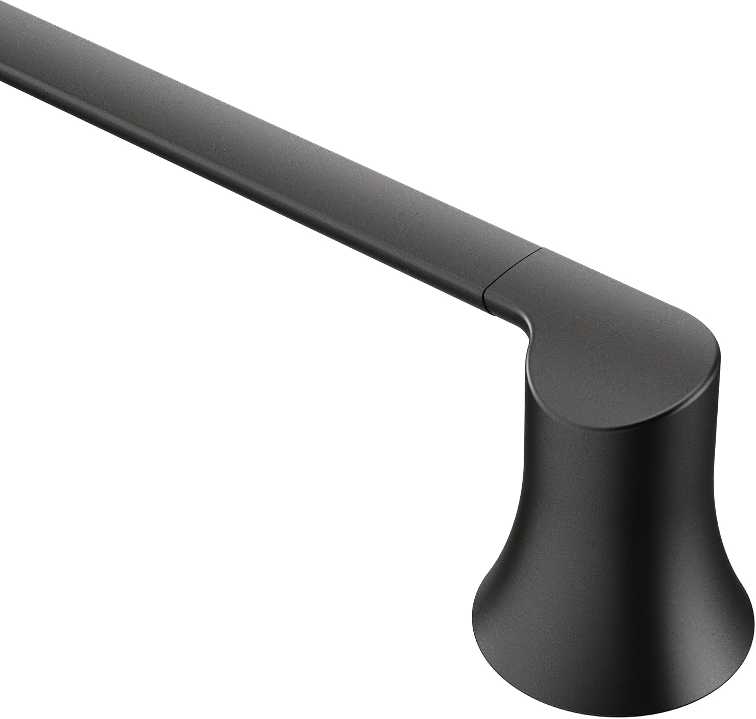 Moen YB0218BL Doux 18-Inch Single -Towel Bar, Matte Black