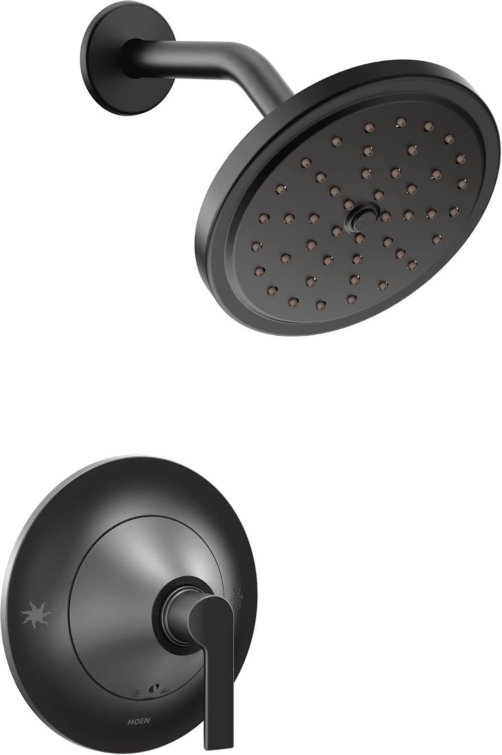 Moen Doux Matte Black Posi-Temp Shower Only Kit, Valve Required, TS2202BL