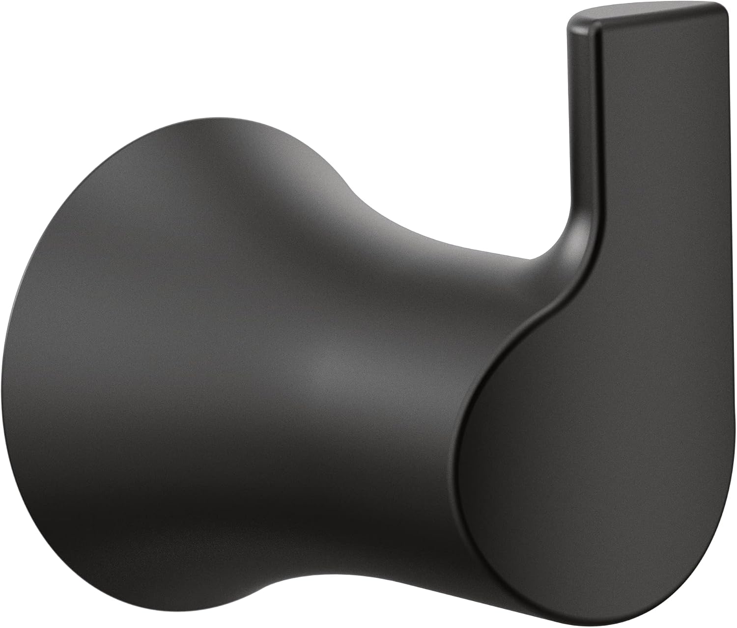 Moen Doux Matte Black Single Robe Hook, YB0203BL
