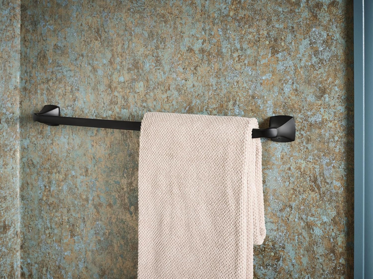 Moen Voss Towel Bar, Matte Black, YB5124BL
