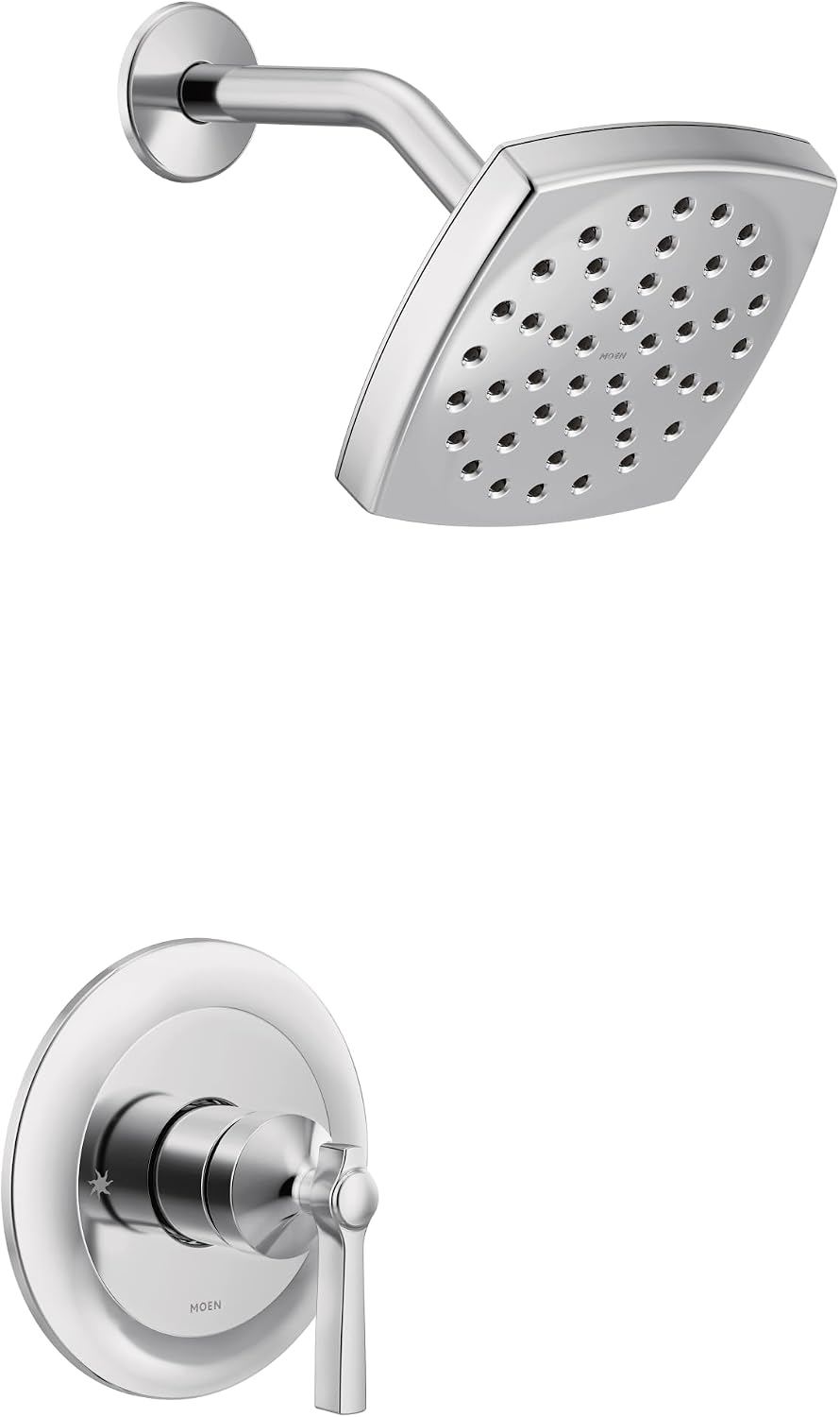 Moen UTS3912 Flara M-CORE 3-Series 1-Handle Shower Trim Kit, Valve Required, Chrome