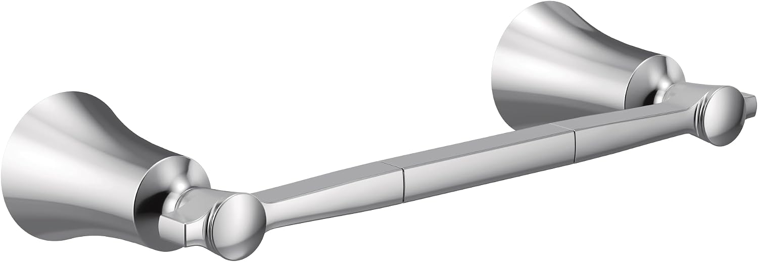 Moen YB0386CH Flara 9-Inch Single Hand -Towel Bar, Chrome