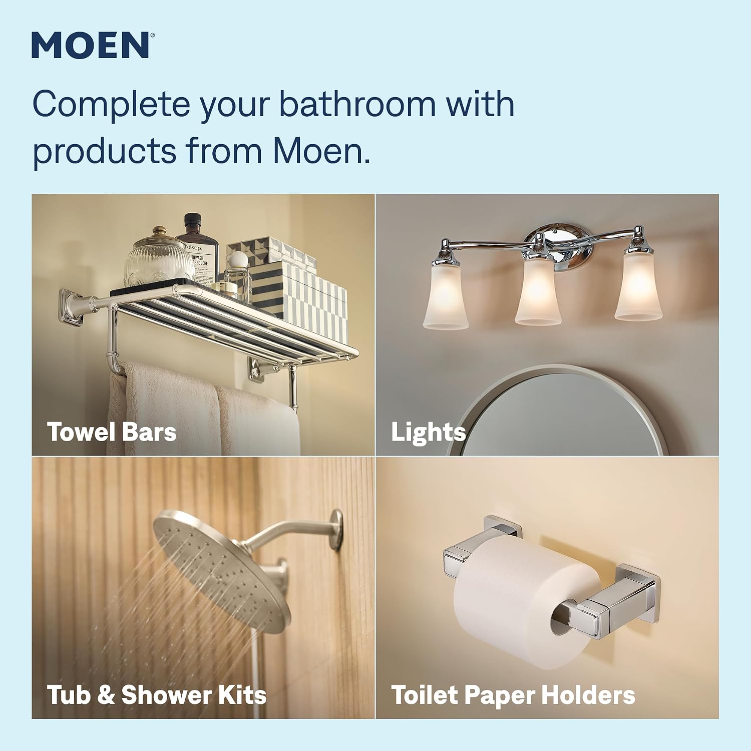 Moen Halle Widespread Bathroom Faucet, Chrome, 84972C