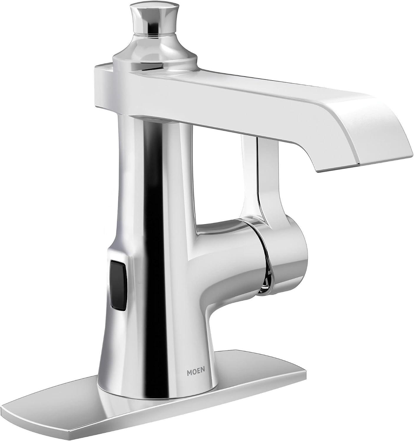 Moen Flara Chrome Motionsense Wave Touchless Single Handle Bathroom Sink Faucet, S6981EW