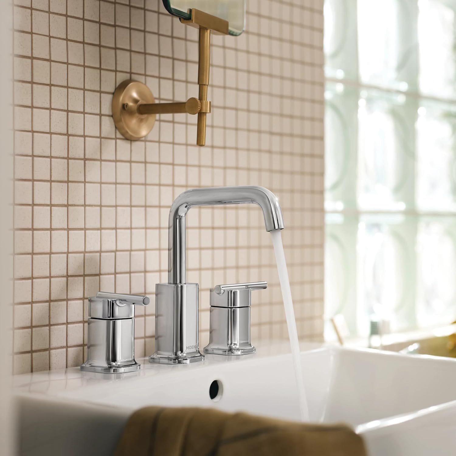Moen Inara Widespread Bathroom Faucet, Chrome, 84043