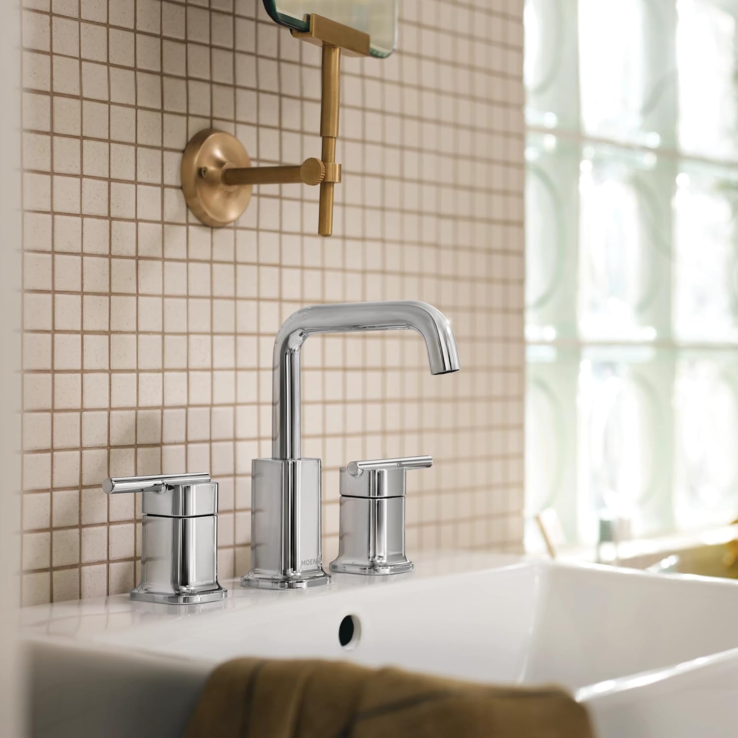 Moen Inara Widespread Bathroom Faucet, Chrome, 84043