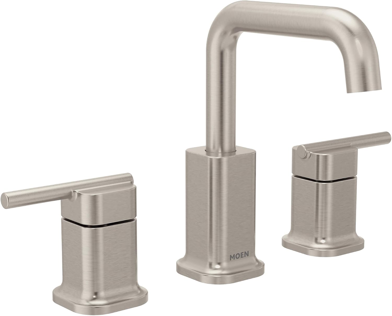 Moen Inara Widespread Bathroom Faucet, Spot Resist Nickel, 84043SRN