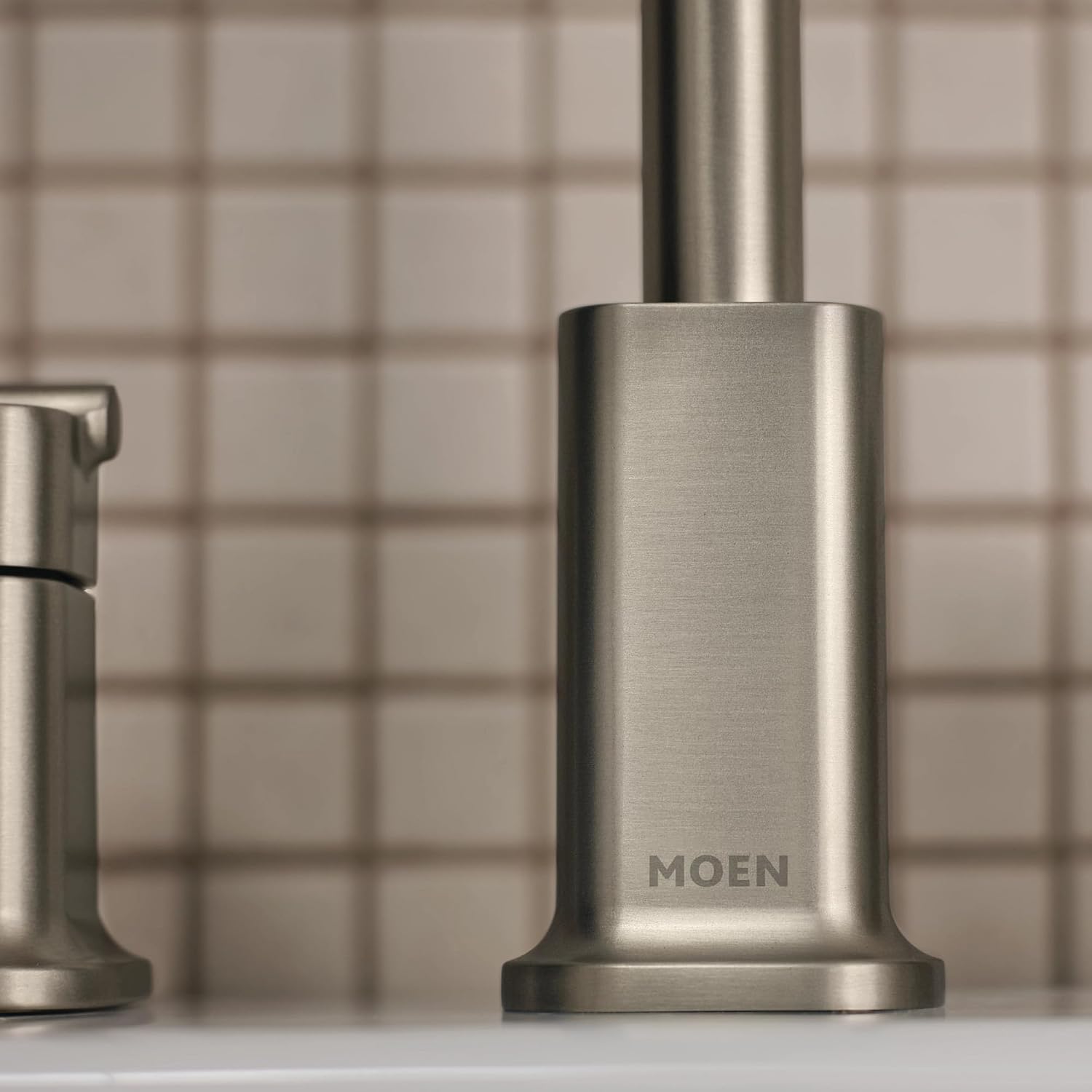 Moen Inara Widespread Bathroom Faucet, Spot Resist Nickel, 84043SRN