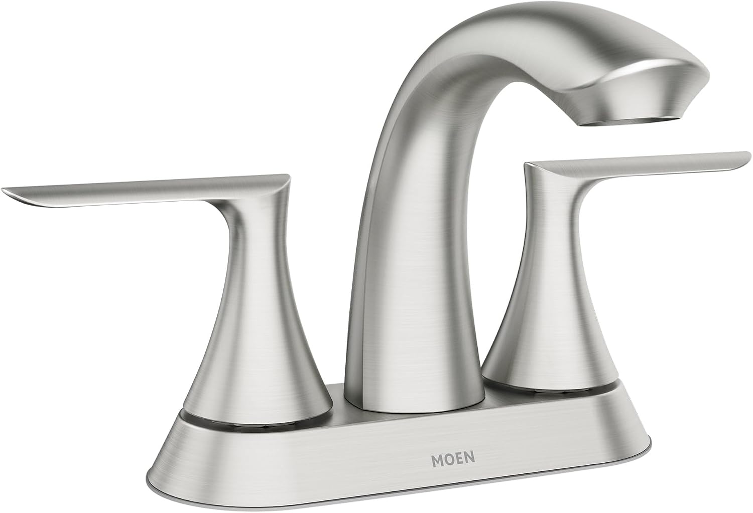 Moen Findlay Spot Resist Brushed Nickel Two Handle 4-Inch Centerset Bathroom Faucet, 84515SRN