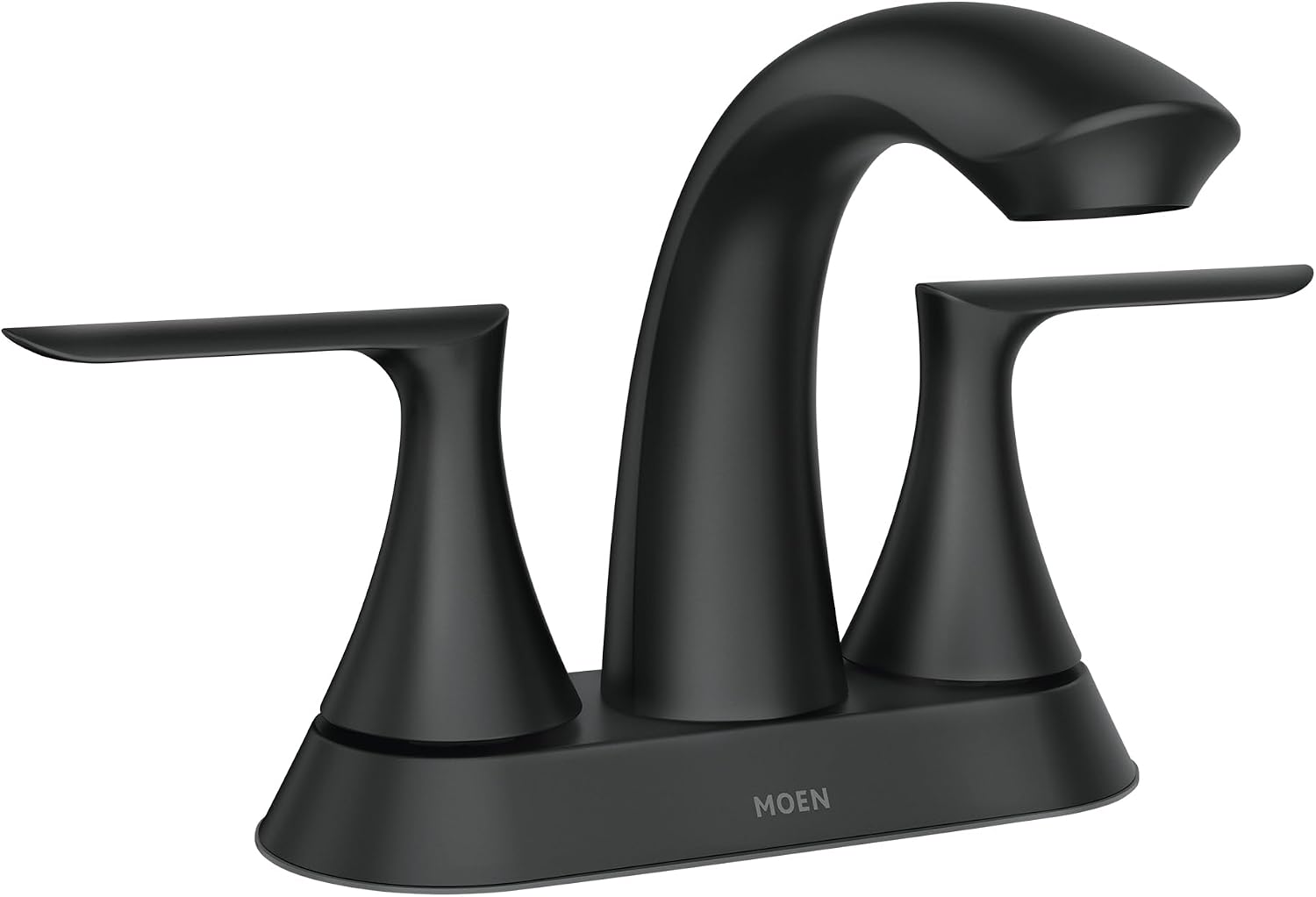 Moen Findlay Matte Black Two Handle 4-Inch Centerset Bathroom Faucet, 84515BL