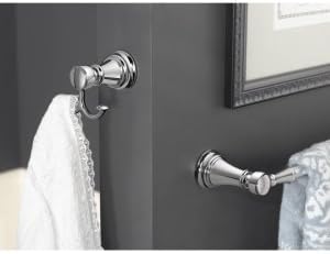 Moen YB8424NL Weymouth 24-Inch Single Towel Bar, Polished Nickel