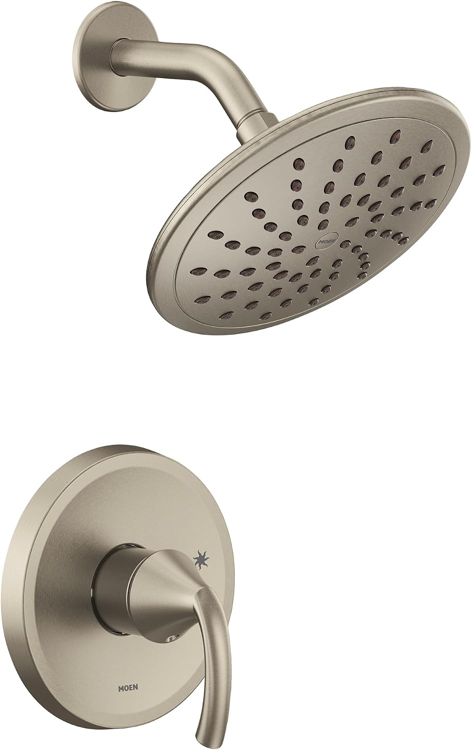 Moen UT2842EPBN Glyde M-CORE 2-Series 1-Handle Shower Trim Kit, Valve Required, Brushed Nickel