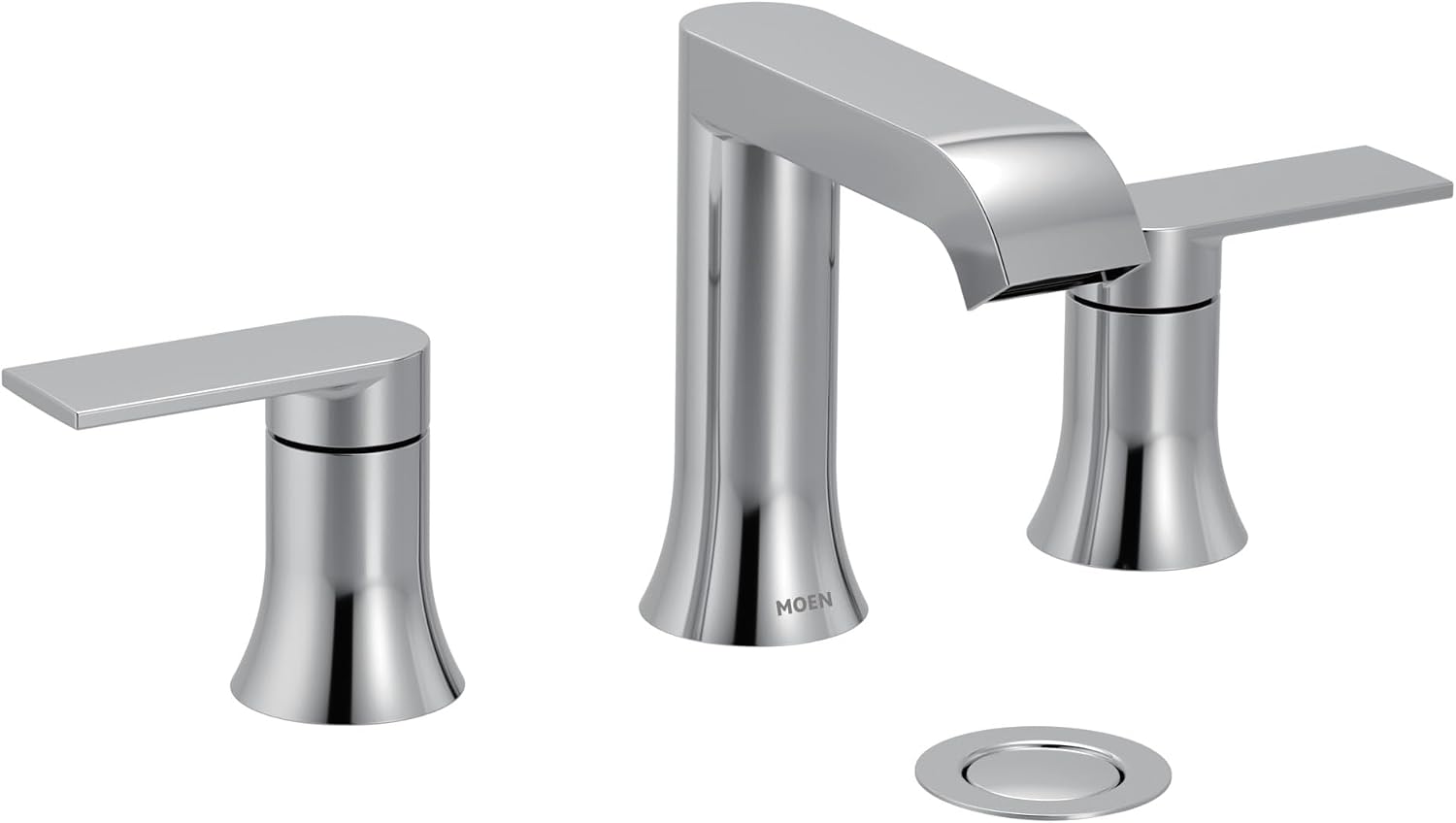 Moen Genta LX Widespread Bathroom Faucet, Chrome, TV6708