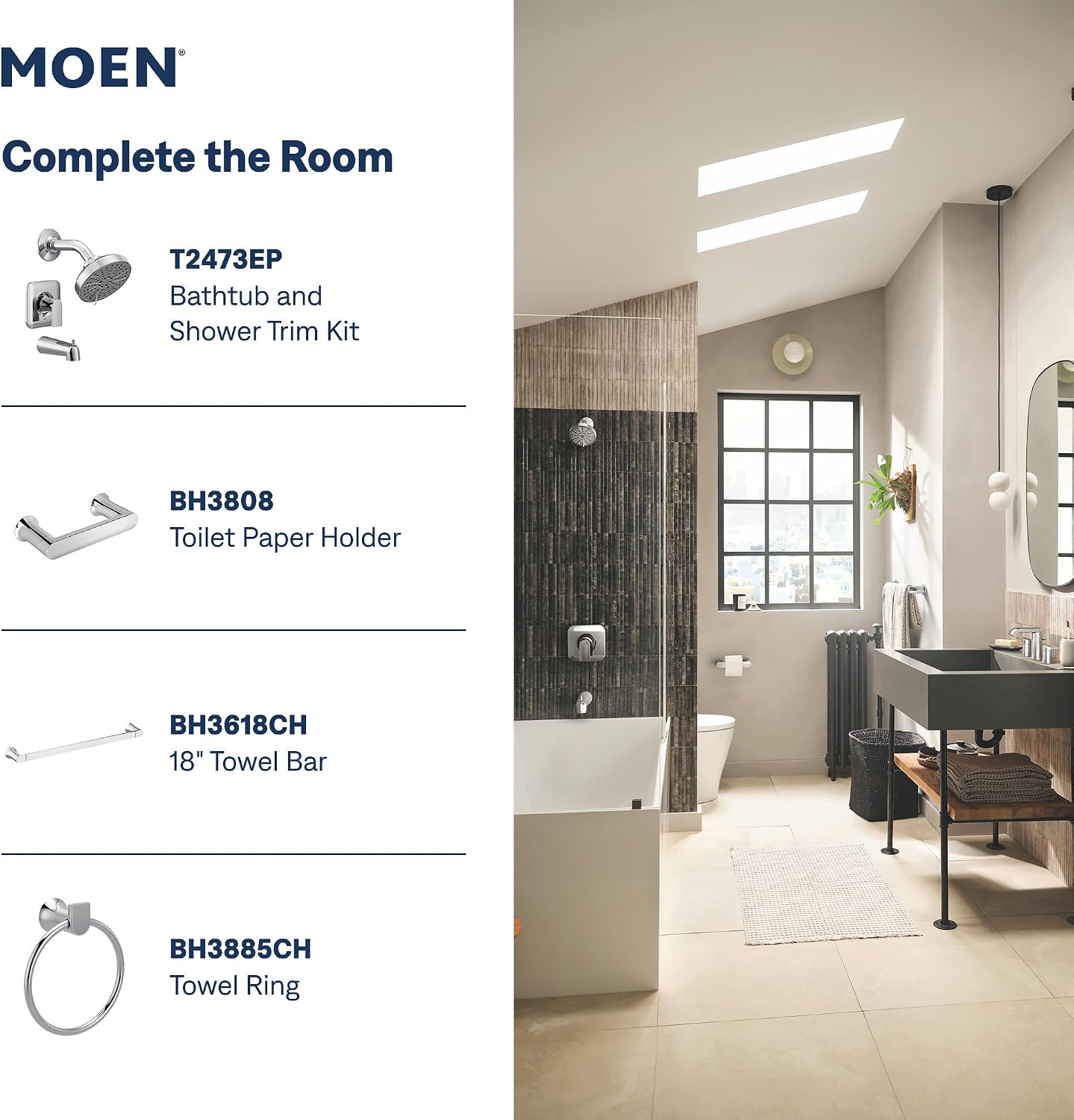 Moen Genta LX Widespread Bathroom Faucet, Chrome, TV6708