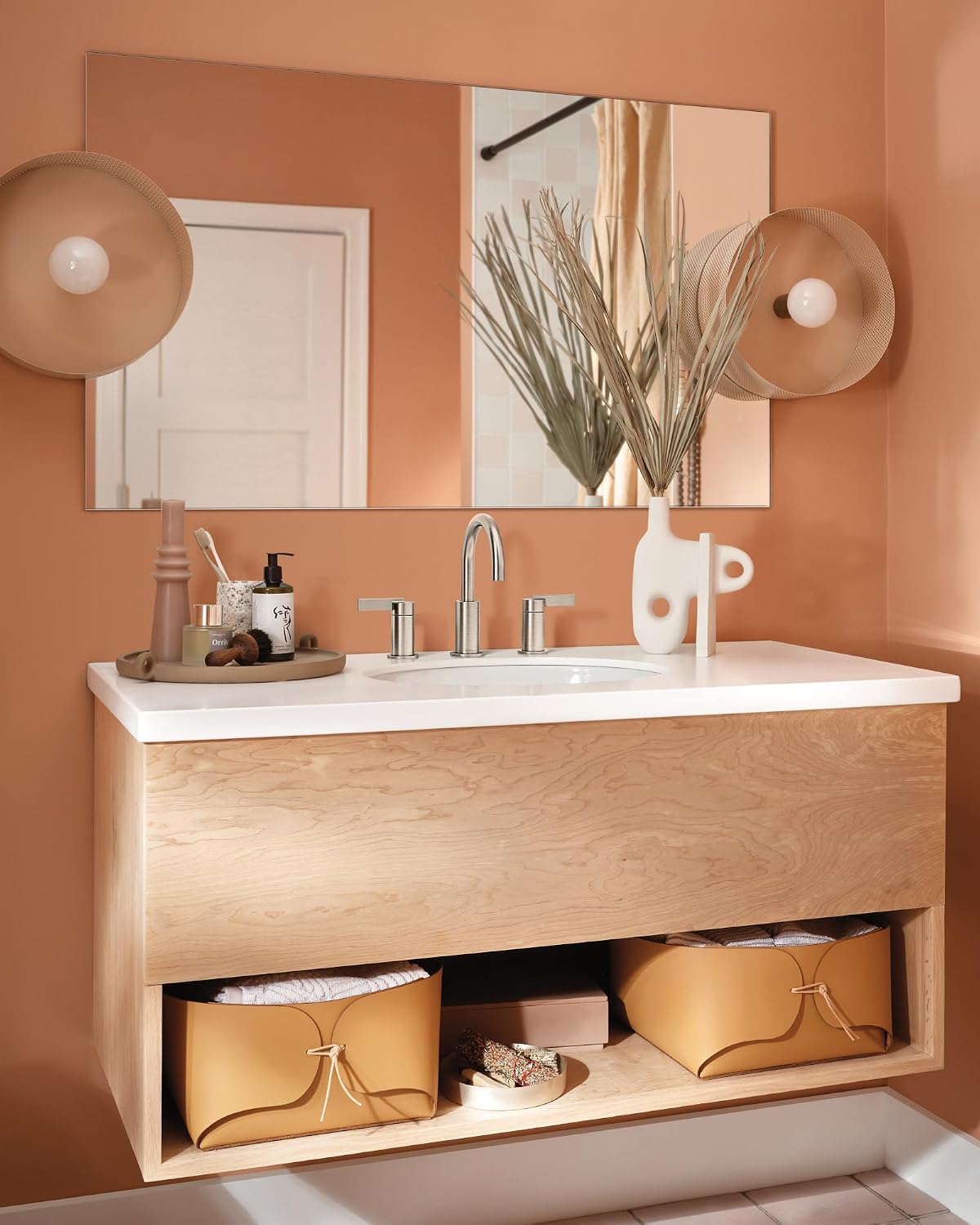 Moen Cia Widespread Bathroom Faucet with Valve, Brushed Nickel, TV6222BN