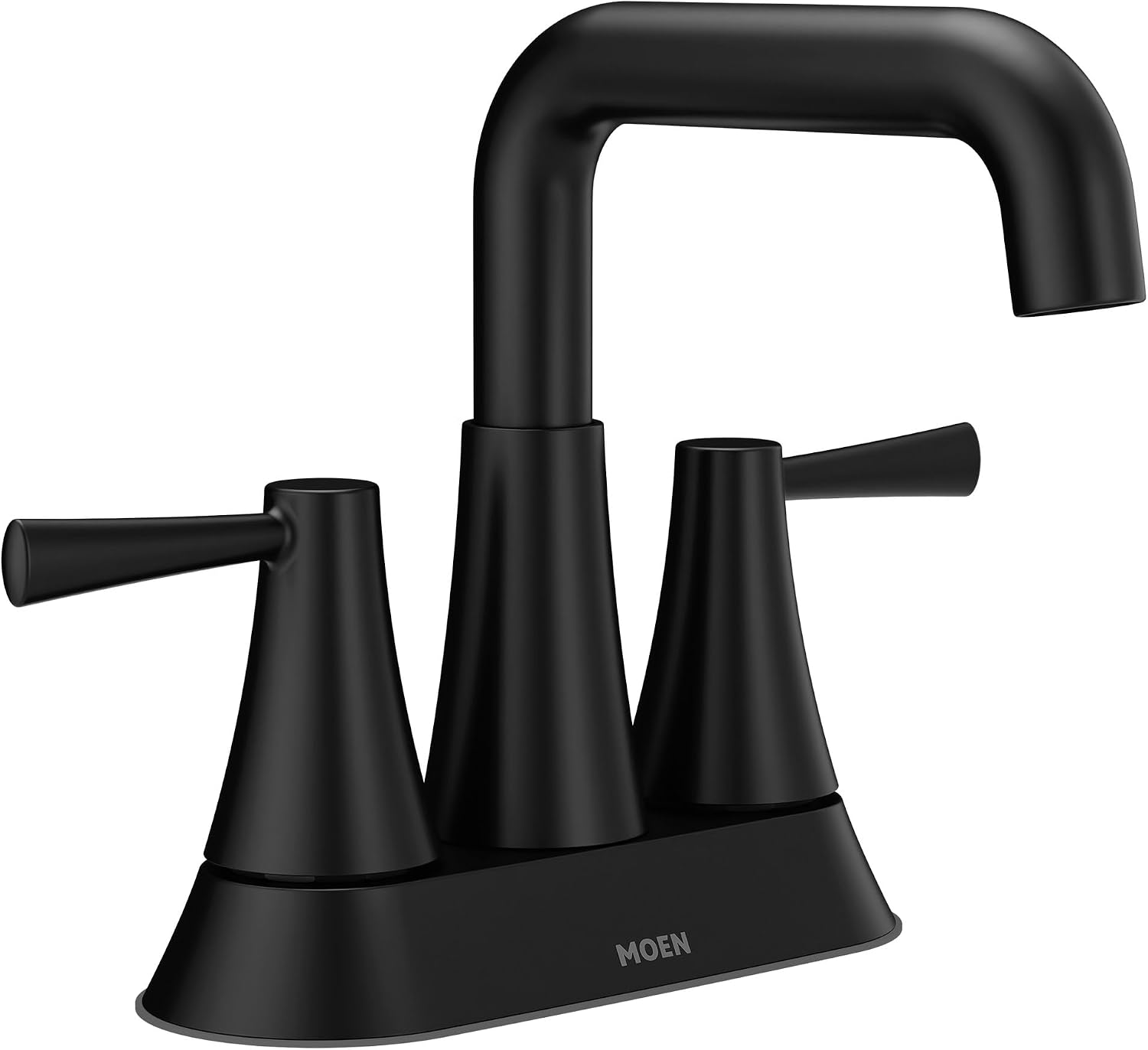 Moen Ronan Centerset Bathroom Faucet, Matte Black, 84025BL