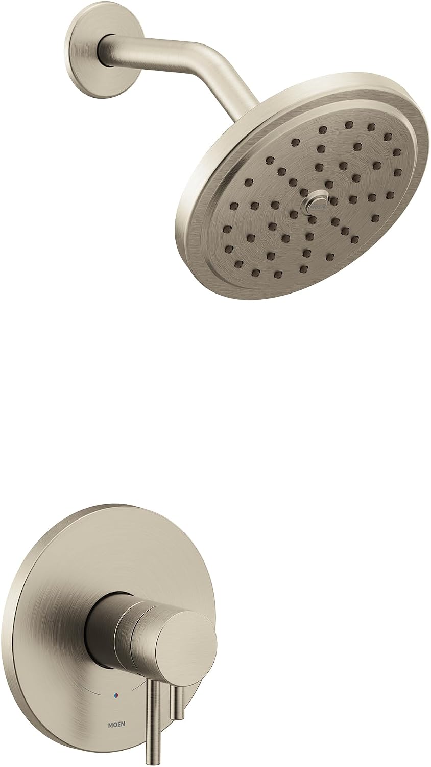 Moen Align Brushed Nickel M-CORE 4-Series Thermostatic Shower Trim, Valve Required, UT4292EPBN