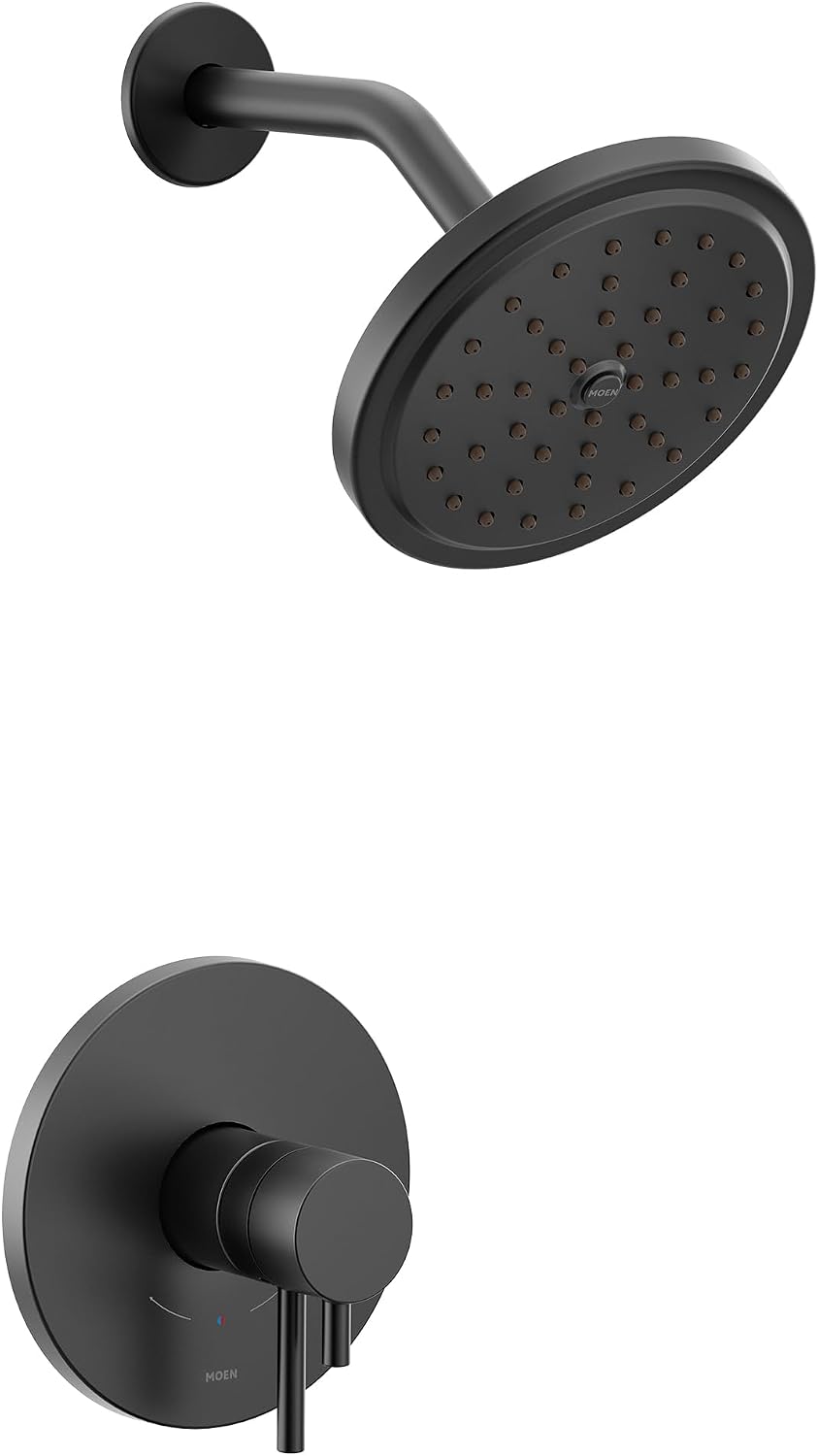 Moen Align Matte Black M-CORE 4-Series Thermostatic Shower Trim, Valve Required, UT4292EPBL