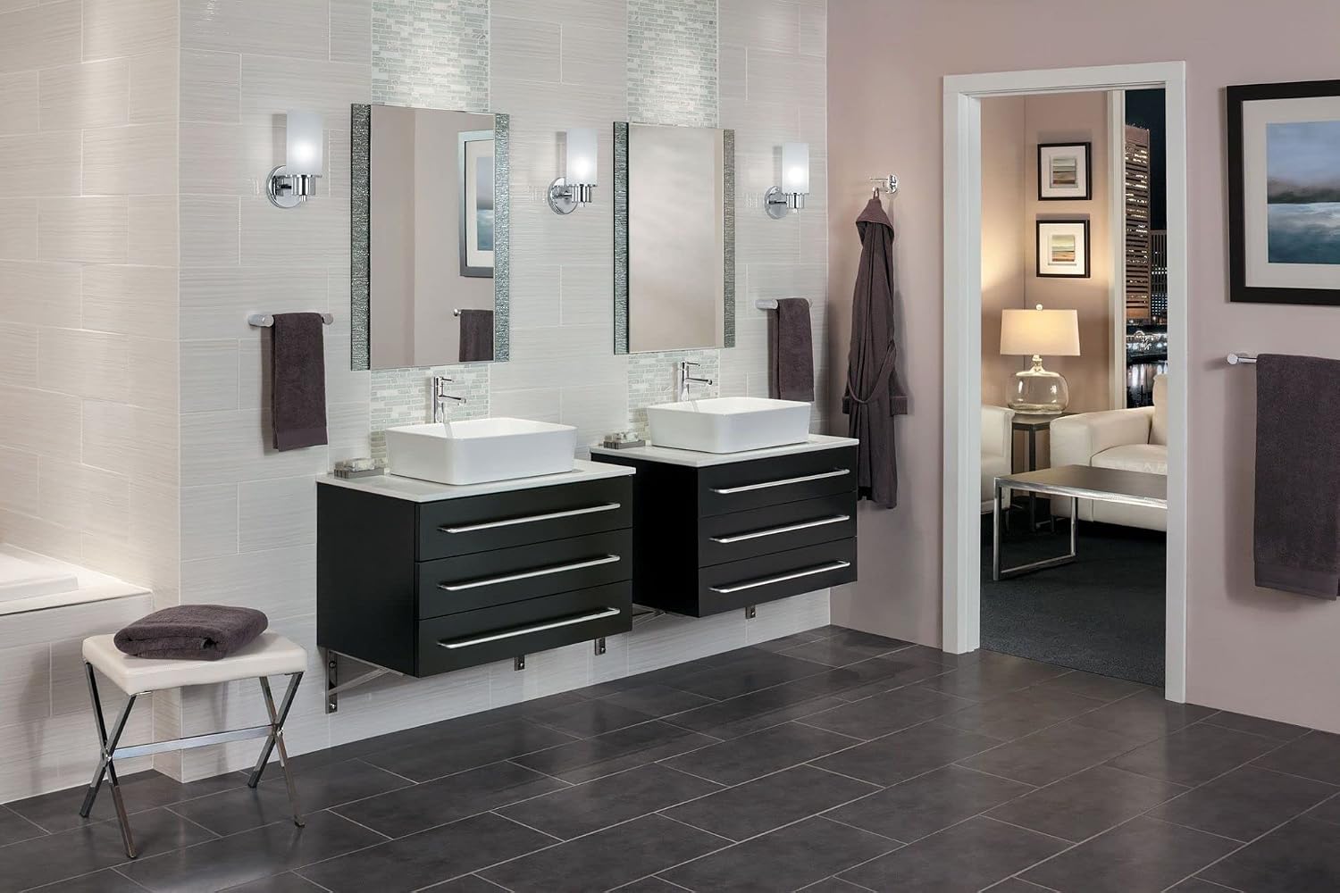Moen Align Chrome 18 in. Modern Single Towel Bar, YB0418CH