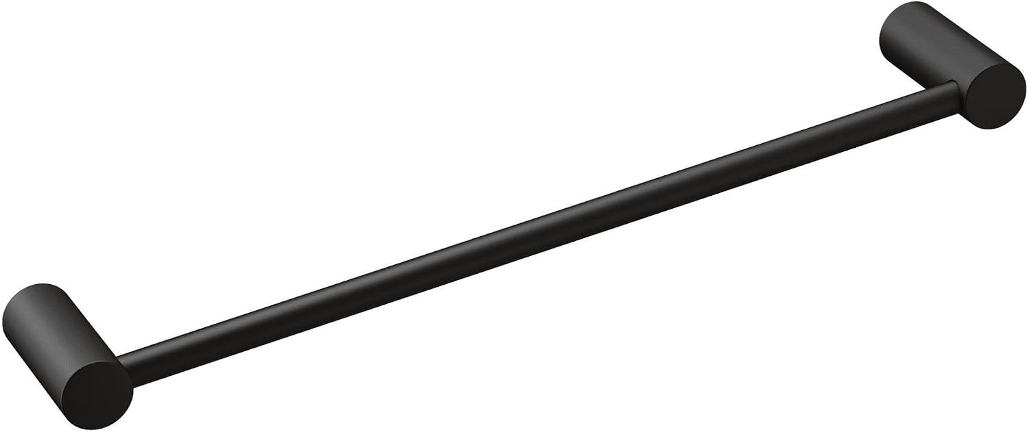 Moen Align Matte Black 18 inch Modern Single -Towel Bar, YB0418BL