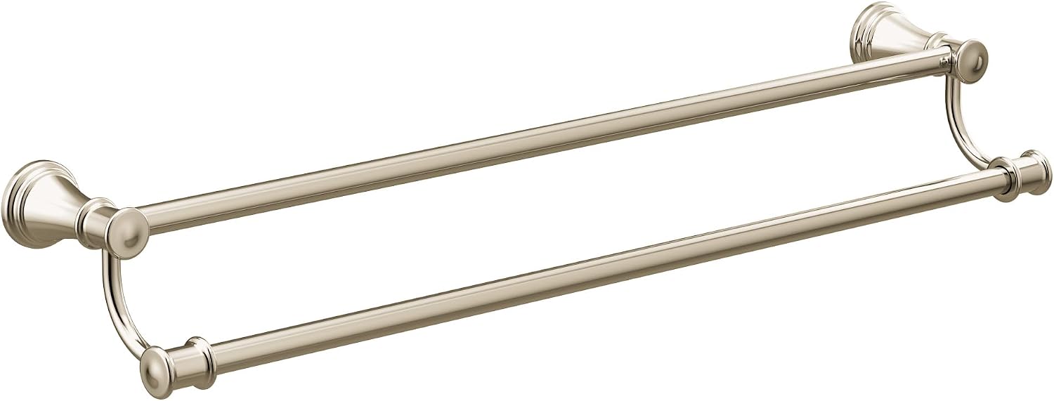 Moen YB6418NL Belfield 24-Inch Bathroom Double Towel Bar, Polished Nickel