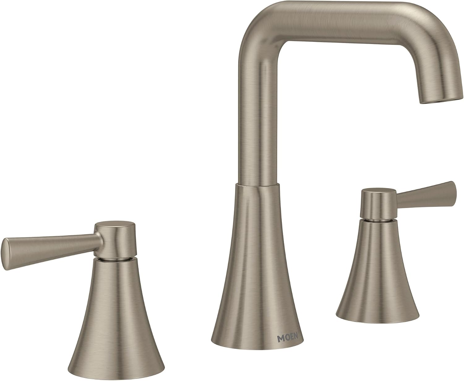 Moen Ronan Widespread Bathroom Faucet, Spot Resist Nickel, 84026SRN Brushed Nickel