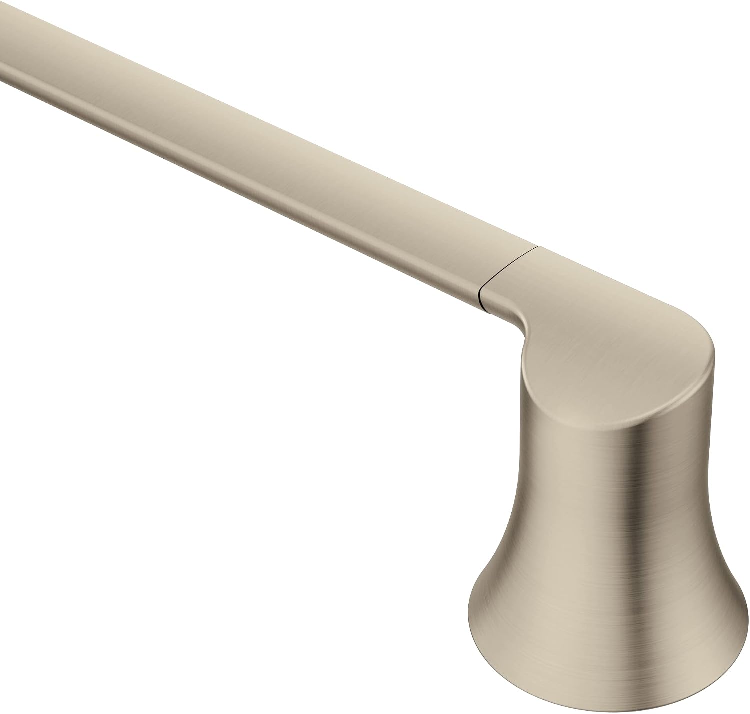 Moen Doux Brushed Nickel 24-Inch Single -Towel Bar, YB0224BN