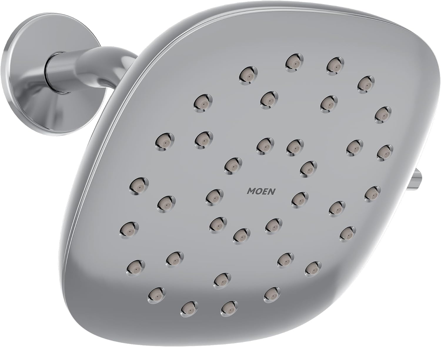 Moen Verso Eco-Performance Infiniti Dial Square Rain Shower Head, 6-Inch Diameter Spray Head, Chrome, 220R4EP